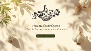 Příroda v té nejčistší podobě. Aromatický český česnek, který podtrhne každé jídlo. Objednejte si ho na www.cesnekovna.cz...