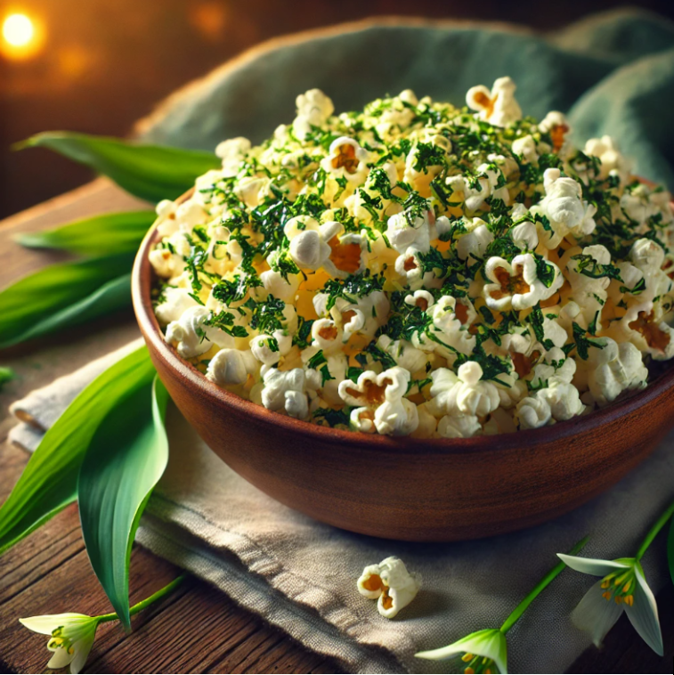 Popcorn s medvědím česnekem: Když filmový večer potřebuje trochu divočiny