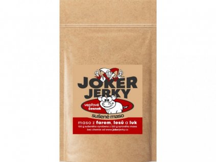 Joker Jerky Vepřové ČESNEK sušené maso 75 g