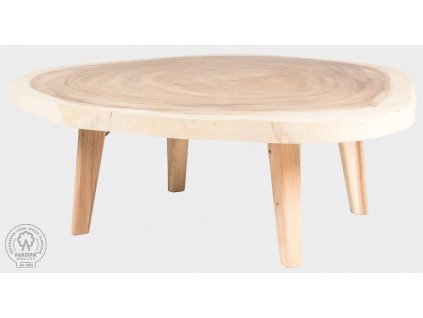 TRUNK III - konferenční stolek ze suaru 100x110 cm