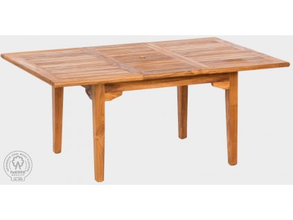 ELEGANTE VII - rozkládací stůl z teaku 90x110-160 cm