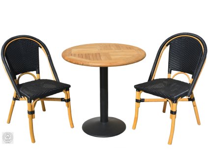 BISTRO+VARENA ⌀75 cm - Černá