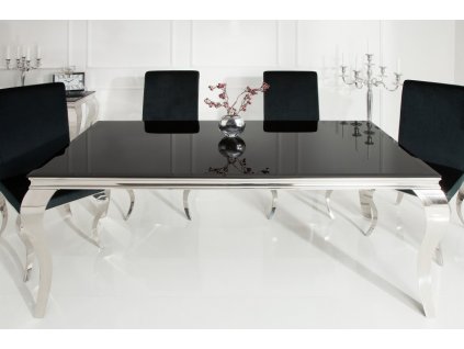 Moderní jídelní stůl - Barocco, černý, malý