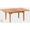 ELEGANTE IX - rozkládací stůl z teaku 120x130-180 cm