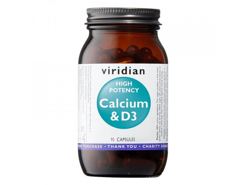 High Potency Calcium & D3 90 kapslí (Vápník s vitamínem D3)