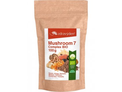 Mushroom 7 Complex BIO 100g Zdravý den