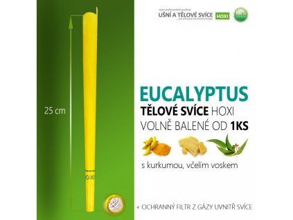 Tělové svíce HOXI s EUCALYPTEM volně balené Hoxi