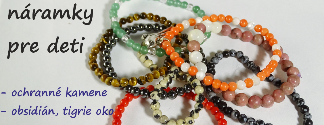 náramky z kameňov pre deti