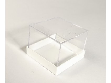 Krabička s uzáverom mini s bielym podstavcom
