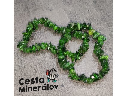 Chrómdiopsid náramok