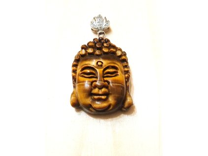 Tigrie oko prívesok Buddha