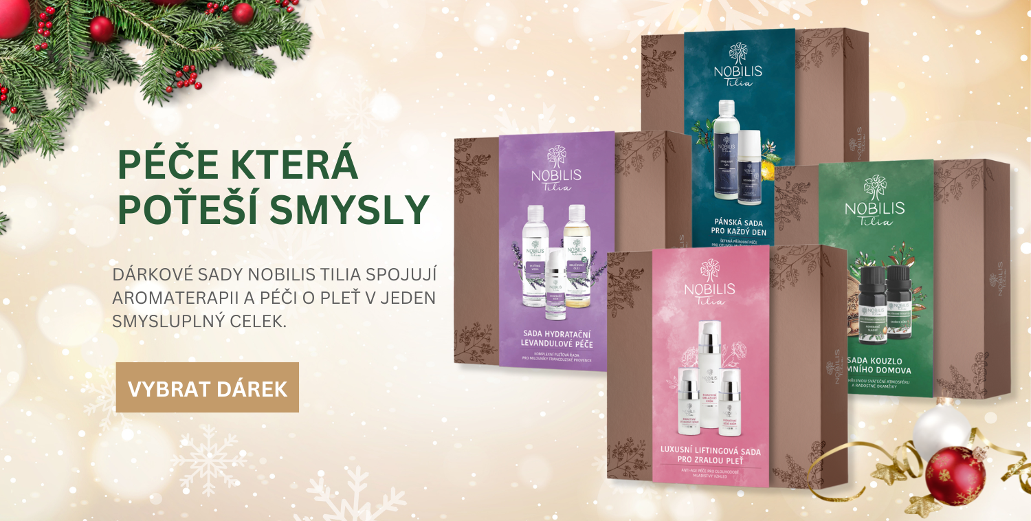 Vánoční dárkové sady Nobilis Tilia – péče o pleť a aromaterapie, CestouPřírody.eu