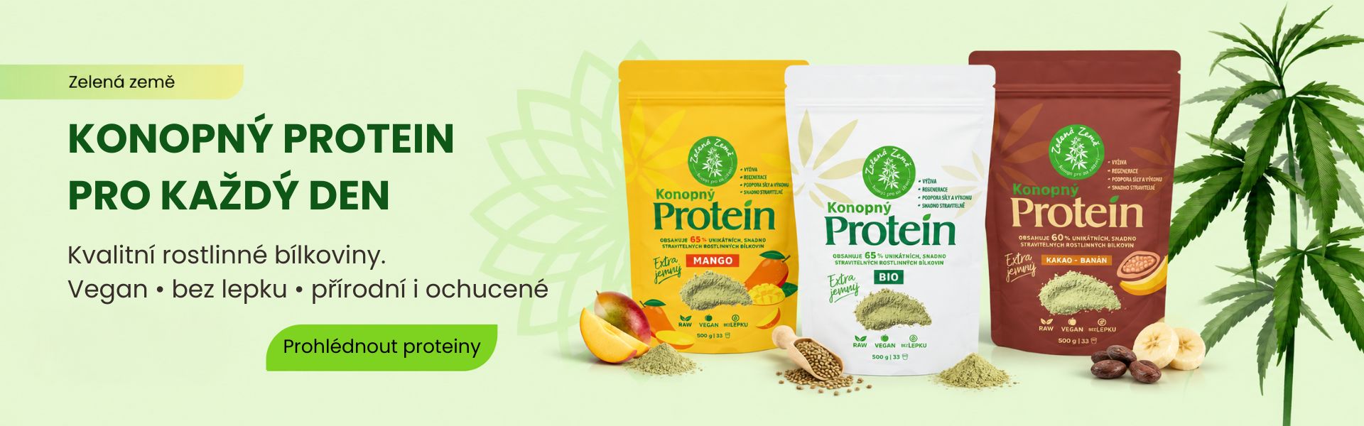 Konopny protein