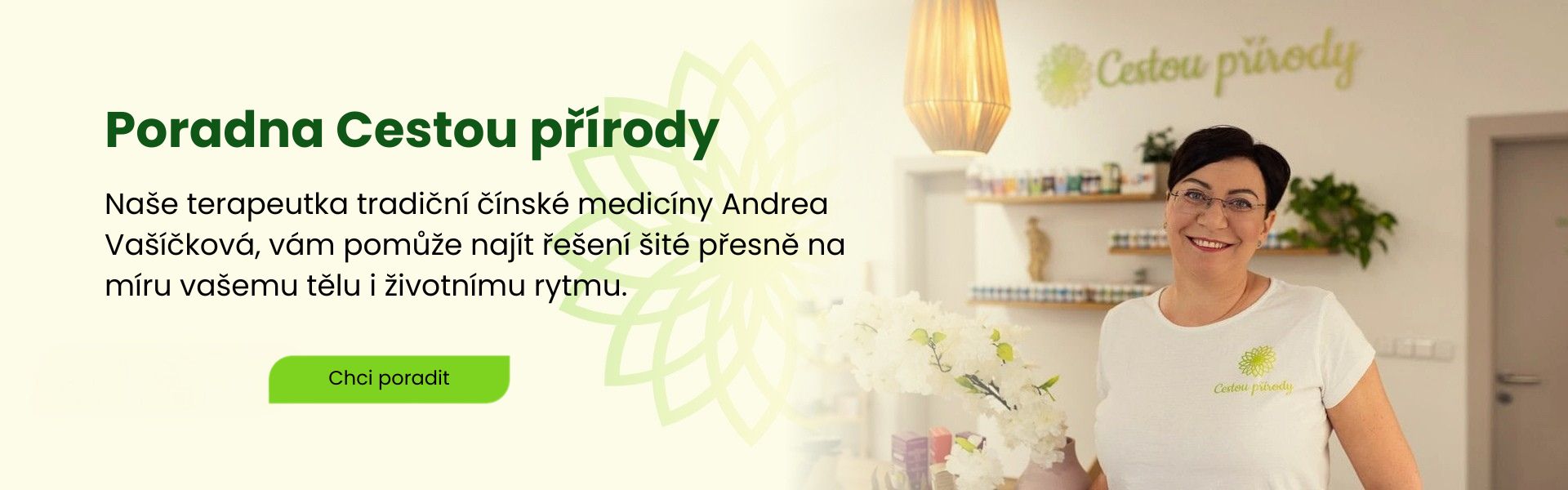 Poradna Cestou přírody - terapeutka Andrea Vašíčková