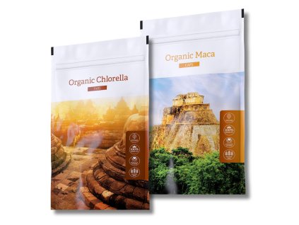 Energy Organic chlorella + Organic Maca Caps doplňky stravy