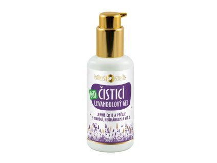 Purity Vision BIO Levandulový čistící gel s mandlí, heřmánkem a vitaminem E 100 ml - cestouprirody.eu