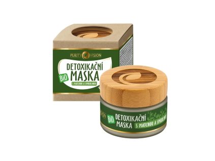Purity Vision BIO Detoxikační maska s matchou a spirulinou 40 ml - cestouprirody.eu