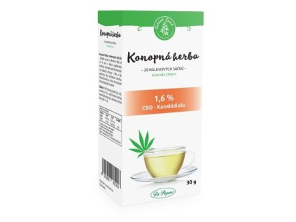 CBD konopný čaj porcovaný 1,6% CBD - cestouprirody.eu