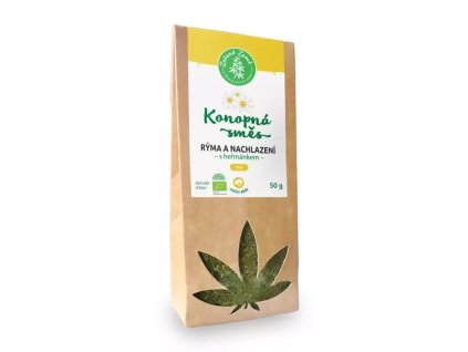 Zelená země Konopná směs Rýma a nachlazení BIO 50g - cestouprirody.eu