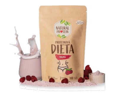 NaturalProtein Proteinová dieta - Malina 350g - cestouprirody.eu