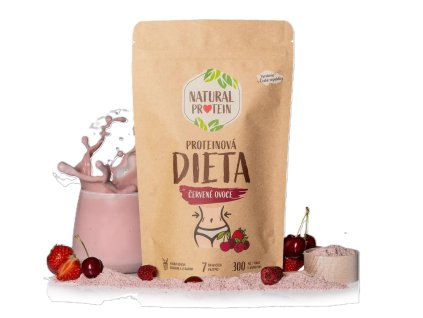 NaturalProtein Proteinová dieta - Červené ovoce 350g - cestouprirody.eu