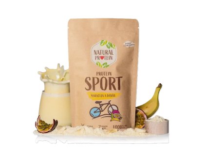 NaturalProtein Protein Sport Maracuja a banán 350g - cestouprirody.eu