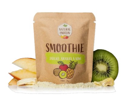 NaturalProtein Smoothie Ananas, kiwi, jablko 20g - cestouprirody.eu