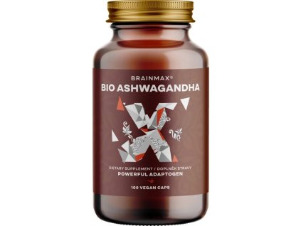 BrainMax BIO Ashwagandha (ašvaganda), 560 mg, 100 kapslí - cestouprirody.eu