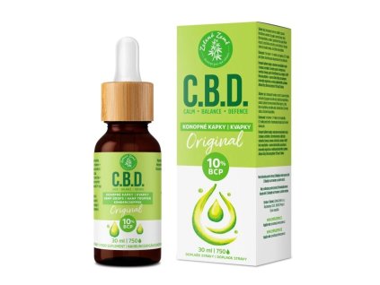 Zelená země C.B.D. Konopné kapky s BCP Original 30 ml - cestouprirody.eu