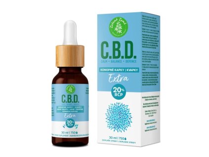 Zelená země C.B.D. Konopné kapky s BCP Extra 30 ml - cestouprirody.eu