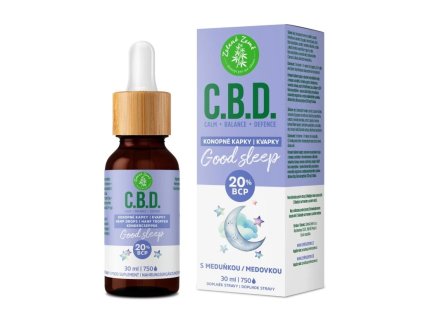Zelená země C.B.D. Konopné kapky s BCP Good sleep 30 ml - cestouprirody.eu