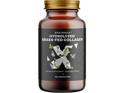 BrainMax Hydrolyzovaný GrassFed Collagen, 600 mg, 100 kapslí - cestouprirody.eu