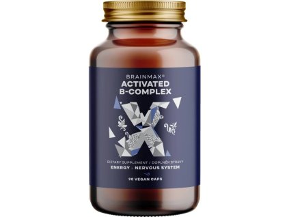 BrainMax Activated B-Complex, Aktivovaný B Komplex, 90 kapslí - cestouprirody.eu