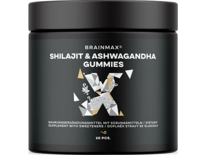BrainMax Shilajit & Ashwagandha Gummies, 60 bonbónů - cestouprirody.eu
