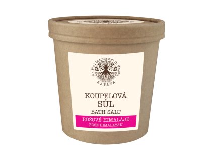 NATAVA Koupelová sůl - Růžové Himaláje 500 g - cestouprirody.eu