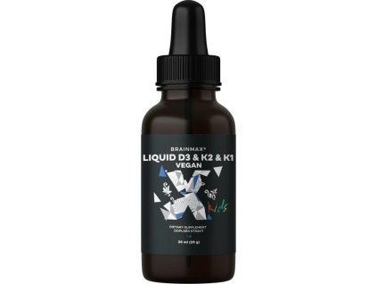 BrainMax KIDS Vegan Liquid D3 & K2 & K1, 30 ml - cestouprirody.eu