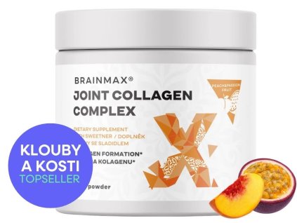 BrainMax Joint collagen komplex, broskev-marakuja, 225 g - cestouprirody.eu