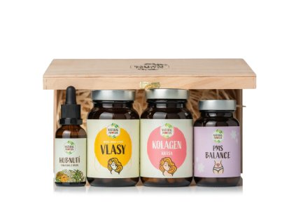 NaturalProtein Dřevěný box - Krásná a sebevědomá - cestouprirody.eu