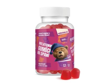 Eddies- Gumídci na spánek s melatoninem vegan malina 60ks - cestouprirody.eu