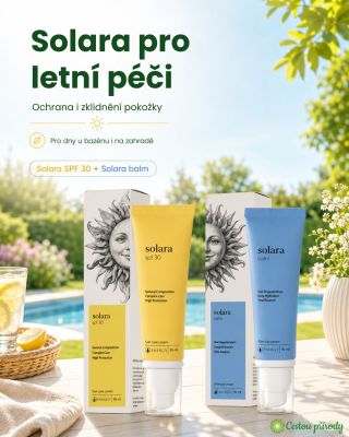 ☀️ Novinky Solara pro slunečné dny Slunce není jen na dovolené. Je i na zahradě, u bazénu, na procházce, při sportu nebo...