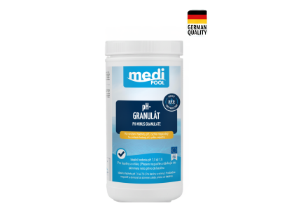 mediPOOL pH Minus granulát 1,5 kg