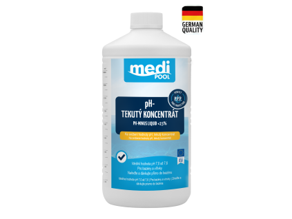 mediPOOL pH tekutý koncentrát 1,0 l