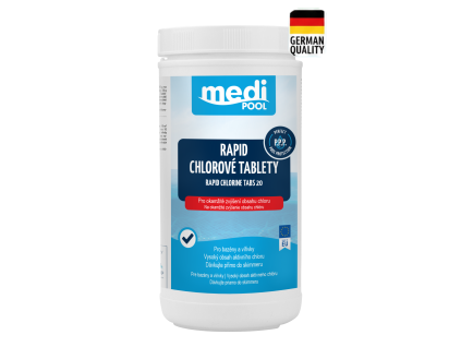 mediPOOL Rapid chlorové tablety 20 g 1,0 kg