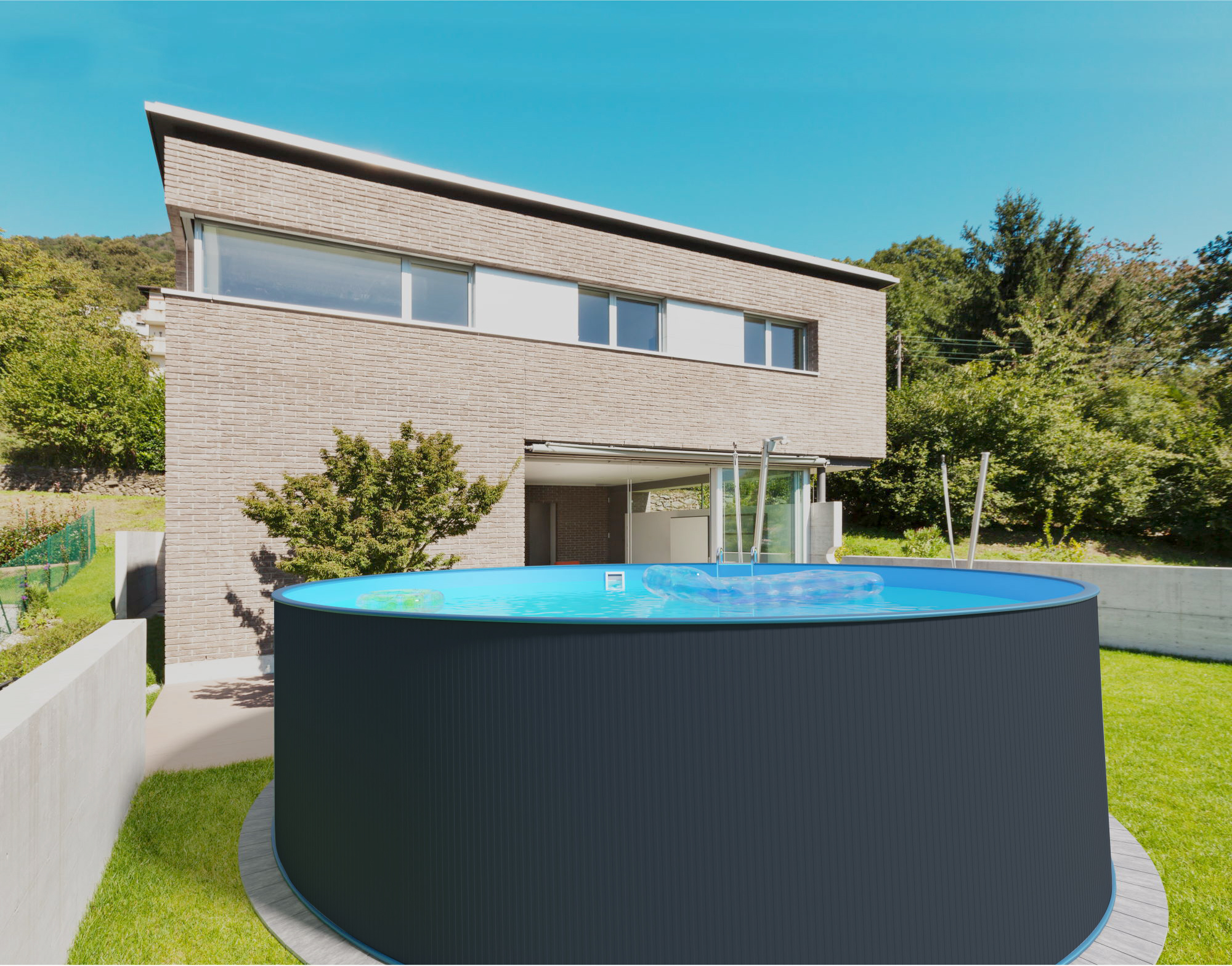 Bazén Planet Pool ANTRAZIT/Blue – samotný bazén 450x122 cm