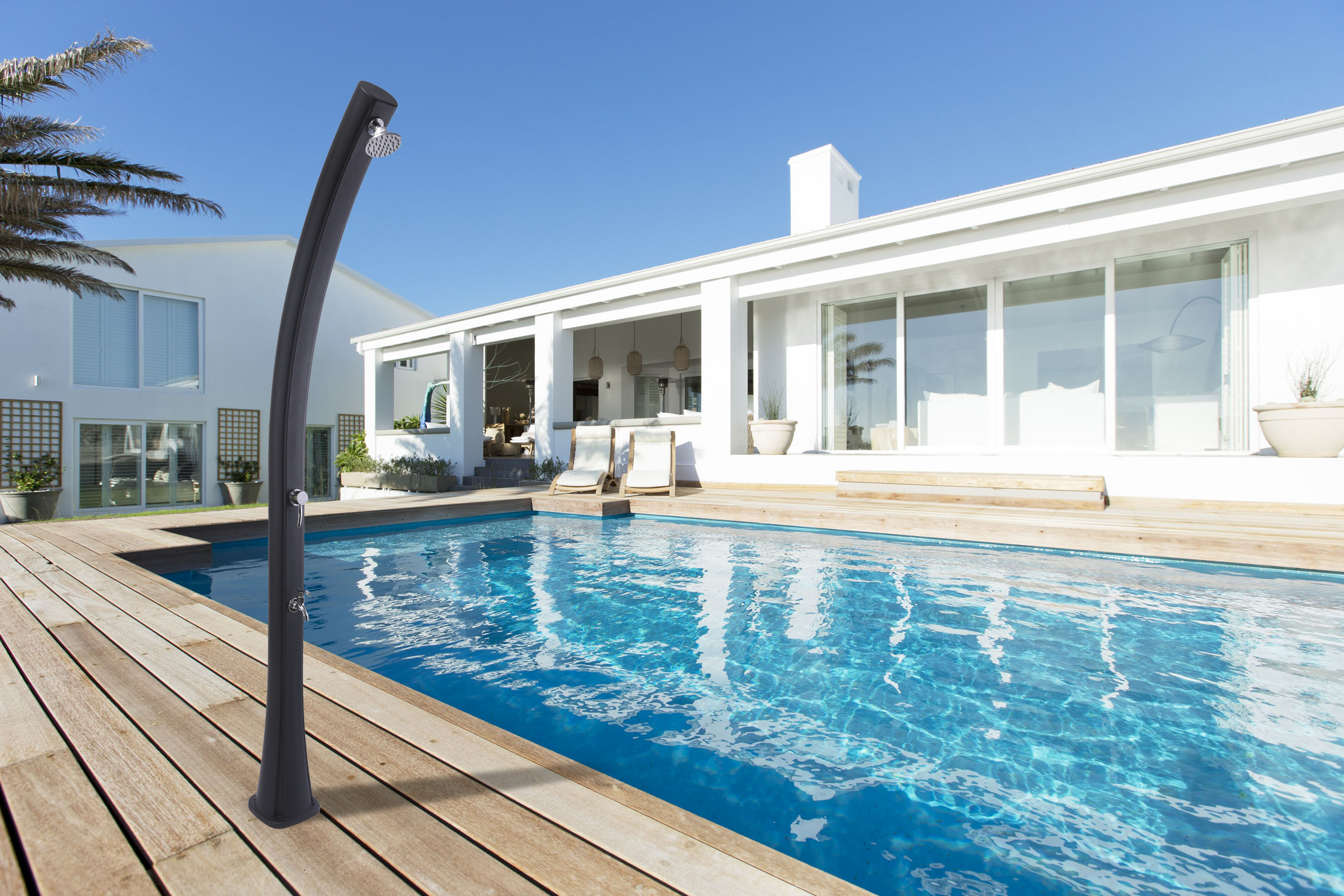 Solární sprcha CF Elegance Modrá 25L