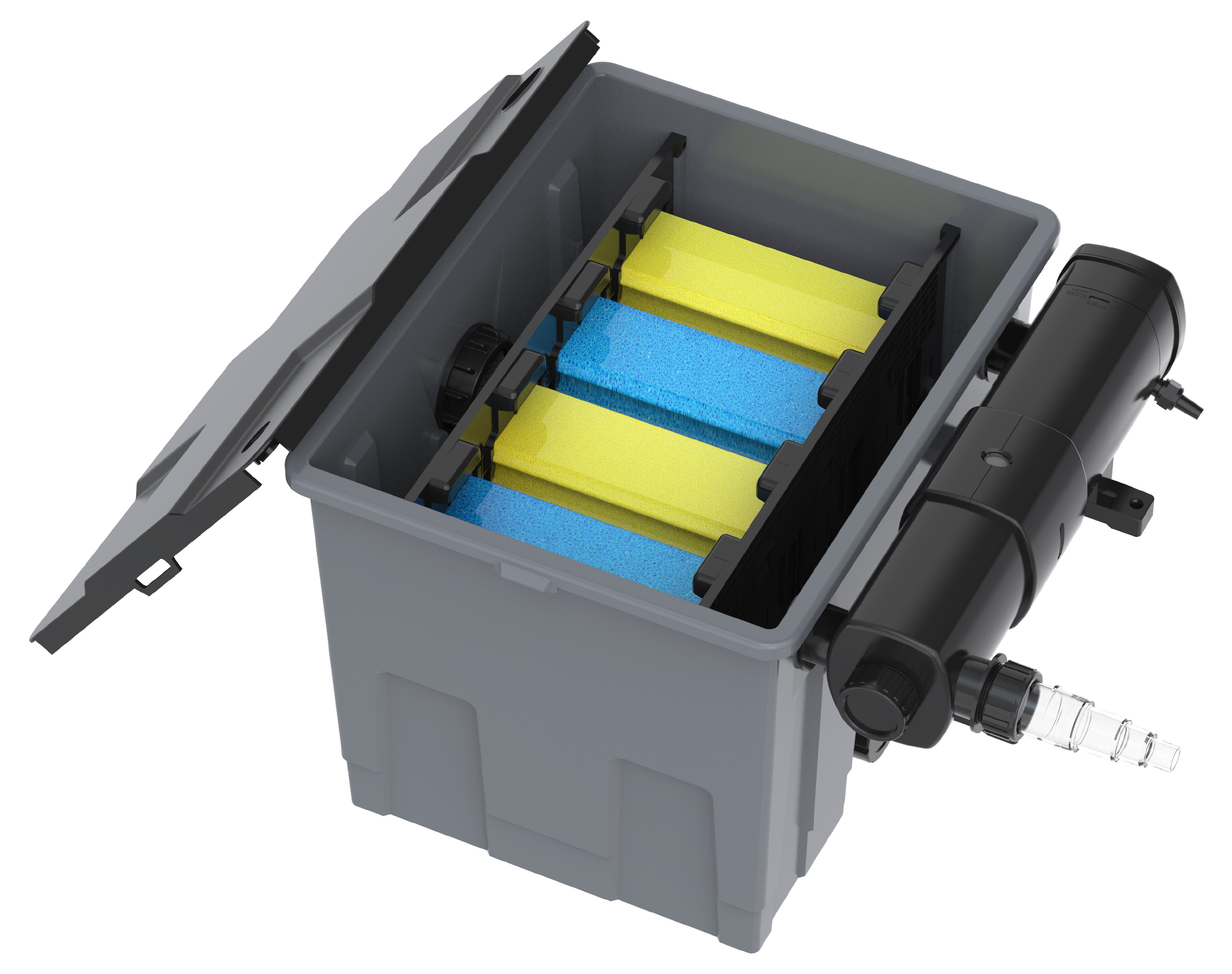 Heissner sada průtokové filtrace s čerpadlem 3300 l/h, UV 18W, do16 m³ FPU16000-00