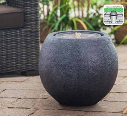 Fontána Heissner BALL LED, antrazit 016601-03