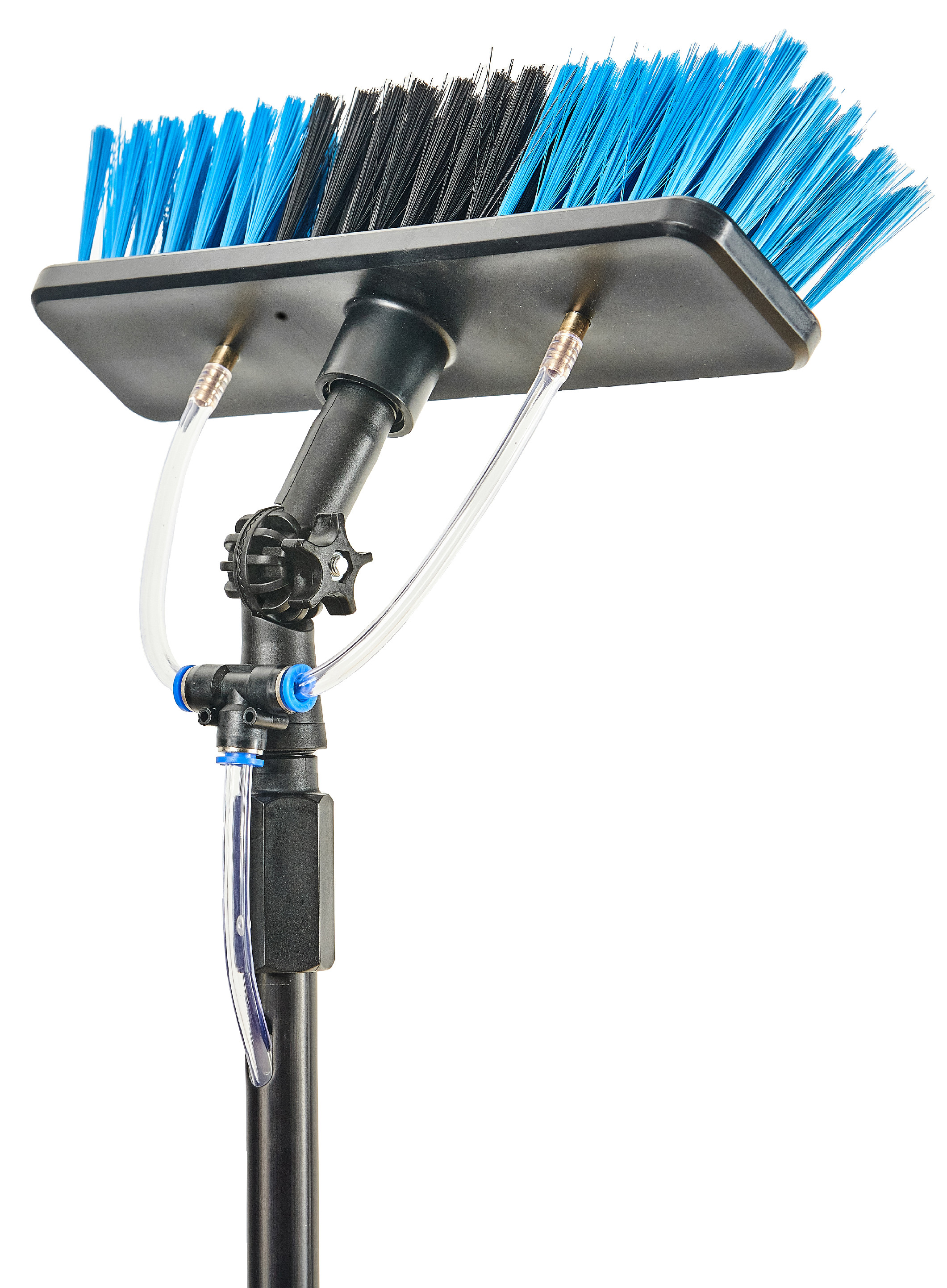 Teleskopický čisticí kartáč na solární panely s přípojkou vody Heissner, délka 460 cm