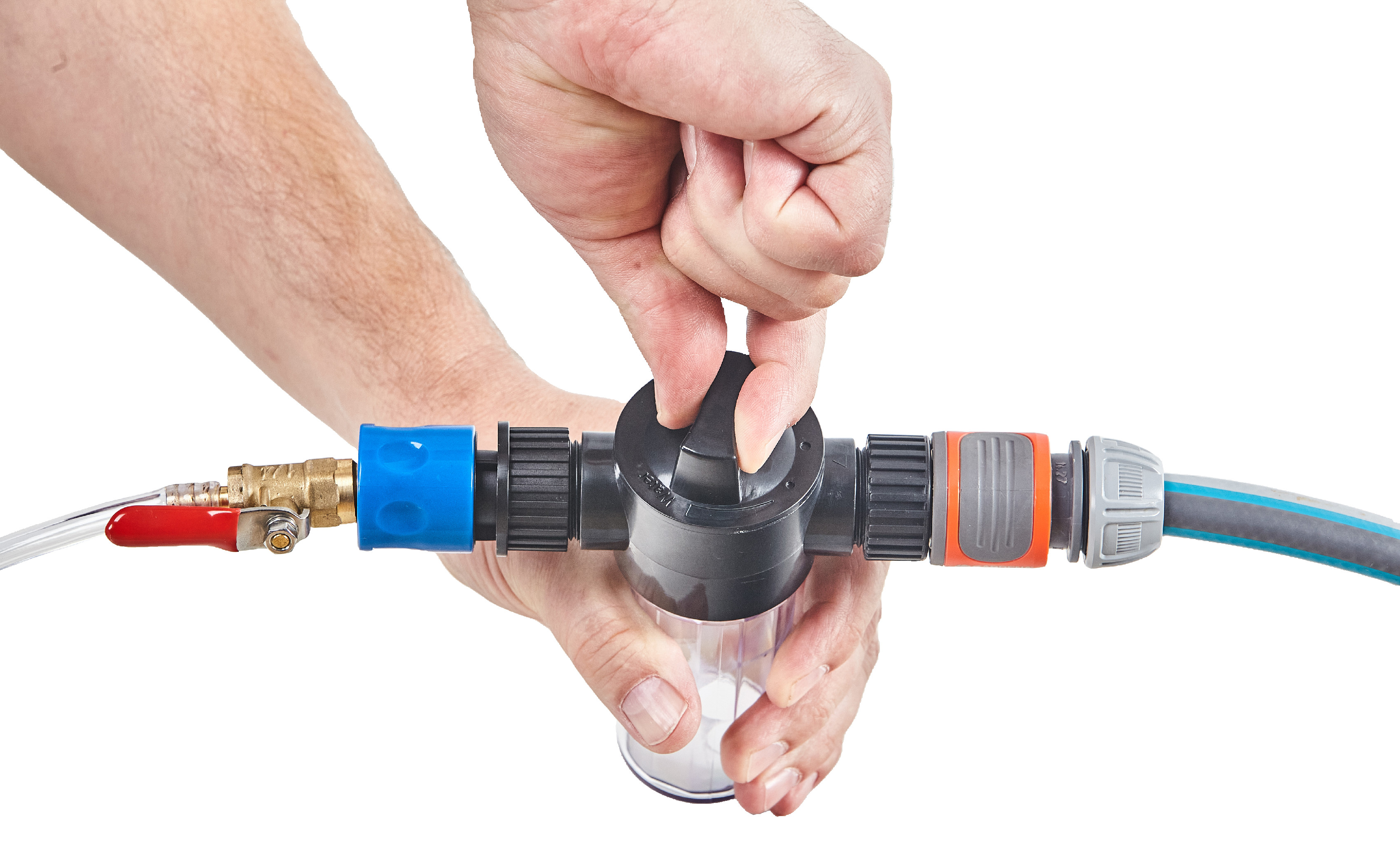 Teleskopický čisticí kartáč na solární panely s přípojkou vody Heissner, délka 460 cm