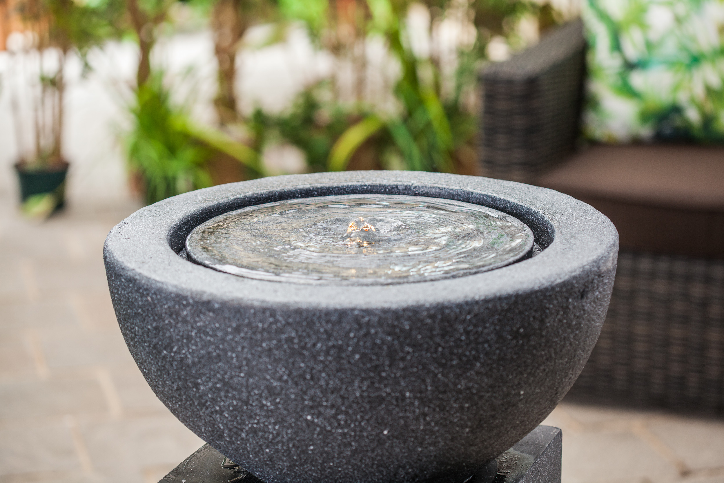 Fontána Heissner Half BALL LED, antrazit 016602-03